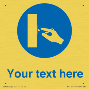 MV15258: Custom Use Switch Sign