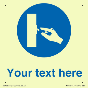 MV15258: Custom Use Switch Sign