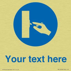 MV15258: Custom Use Switch Sign