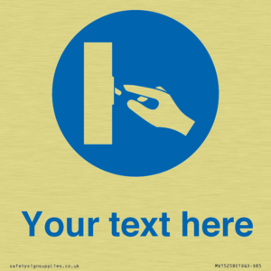 MV15258: Custom Use Switch Sign