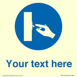 MV15258: Custom Use Switch Sign