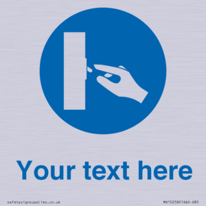 MV15258: Custom Use Switch Sign