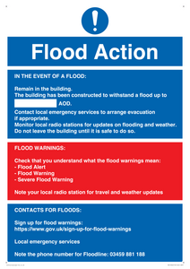MV15366: Flood Action Notice - Remain in building