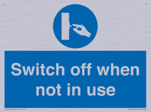 MV15368: Switch off when not in use