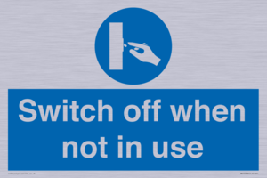 MV15368: Switch off when not in use