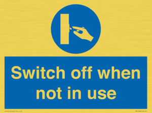 MV15368: Switch off when not in use