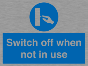 MV15368: Switch off when not in use