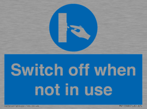 MV15368: Switch off when not in use