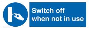 MV15368: Switch off when not in use