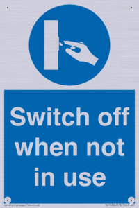 MV15368: Switch off when not in use