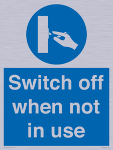 MV15368: Switch off when not in use