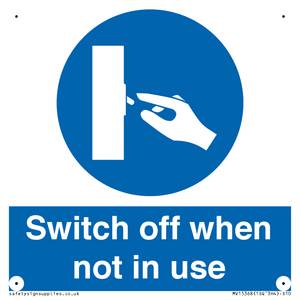 MV15368: Switch off when not in use
