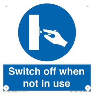 MV15368: Switch off when not in use