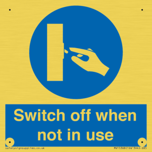 MV15368: Switch off when not in use