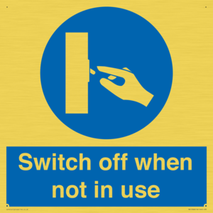 MV15368: Switch off when not in use