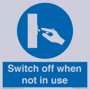 MV15368: Switch off when not in use