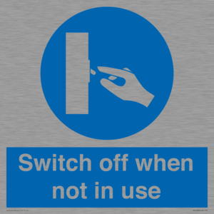 MV15368: Switch off when not in use