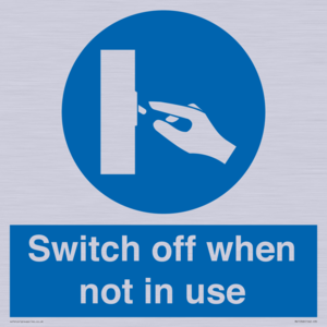 MV15368: Switch off when not in use