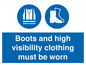 MV15407: Boots and high visibility clothing must be worn