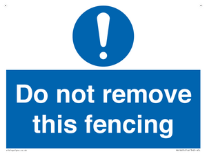 MV16674: Do not remove this fencing