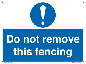MV16674: Do not remove this fencing