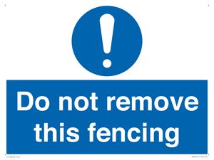MV16674: Do not remove this fencing