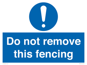 MV16674: Do not remove this fencing