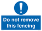 MV16674: Do not remove this fencing