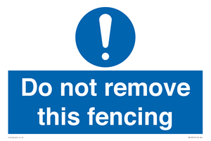 MV16674: Do not remove this fencing