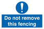 MV16674: Do not remove this fencing