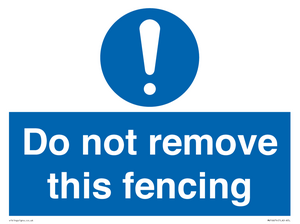 MV16674: Do not remove this fencing