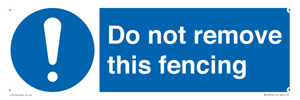 MV16674: Do not remove this fencing