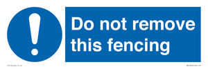 MV16674: Do not remove this fencing