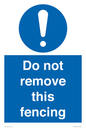 MV16674: Do not remove this fencing