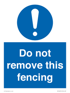 MV16674: Do not remove this fencing