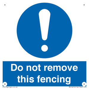 MV16674: Do not remove this fencing