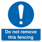 MV16674: Do not remove this fencing