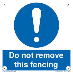 MV16674: Do not remove this fencing