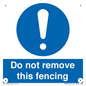 MV16674: Do not remove this fencing