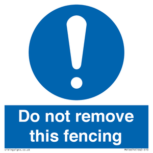 MV16674: Do not remove this fencing