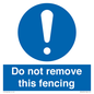 MV16674: Do not remove this fencing