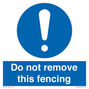 MV16674: Do not remove this fencing