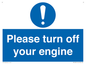 MV16901: Please turn off your engine