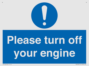 MV16901: Please turn off your engine