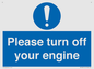 MV16901: Please turn off your engine