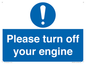 MV16901: Please turn off your engine