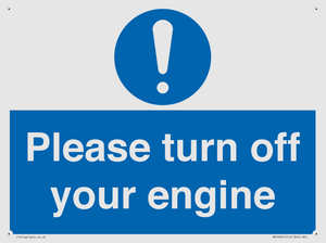 MV16901: Please turn off your engine