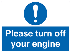 MV16901: Please turn off your engine