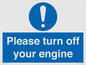 MV16901: Please turn off your engine