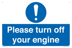 MV16901: Please turn off your engine